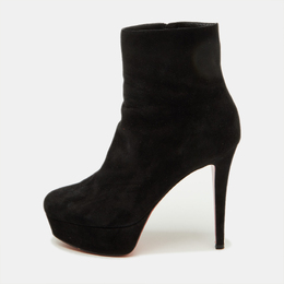 Christian Louboutin: Чёрные ботинки 