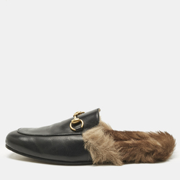 Gucci: Чёрные сабо  Princetown