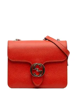 Gucci Pre-Owned: Серебристая сумка через плечо 