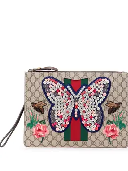 Gucci Pre-Owned: Коричневый клатч 