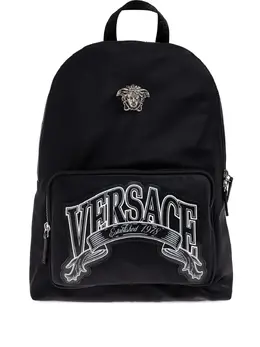Versace: Чёрный рюкзак  Medusa