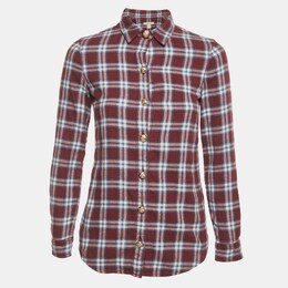 Burberry: Бордовая рубашка 