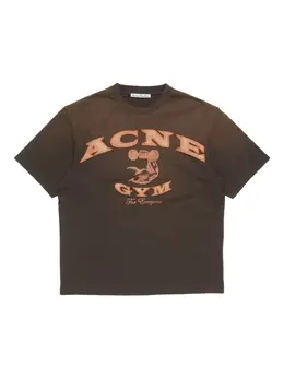 Acne Studios: Тёмная футболка 