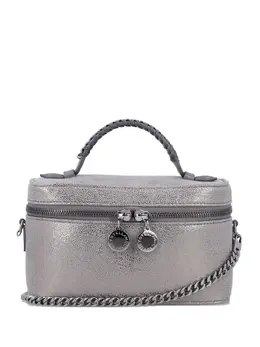 Stella McCartney: Серебристая сумка-шоппер  Falabella