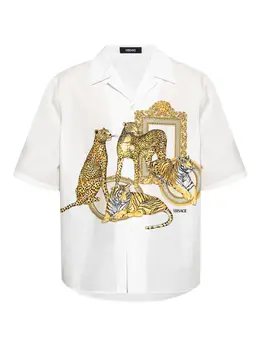 Versace: Рубашка с принтом 