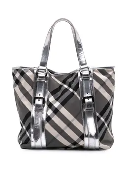 Burberry Pre-Owned: Серая сумка-шоппер 