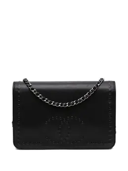 CHANEL Pre-Owned: Чёрный кошелёк 