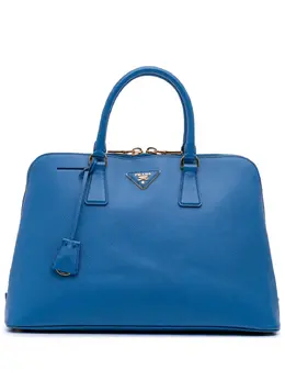 Prada Pre-Owned: Голубая сумка 