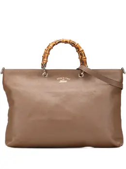 Gucci Pre-Owned: Коричневая сумка-шоппер 