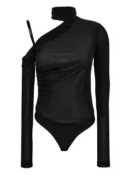 Versace Jeans Couture: Чёрный боди 
