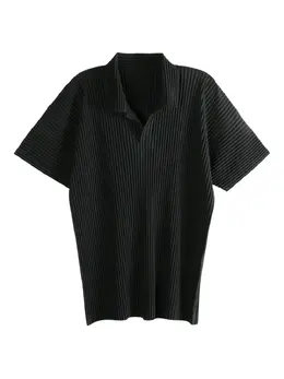 Homme Plissé Issey Miyake: Чёрная футболка 