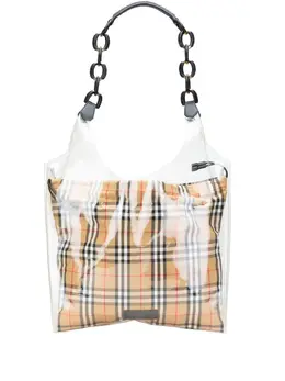 Burberry Pre-Owned: Коричневая сумка-шоппер 
