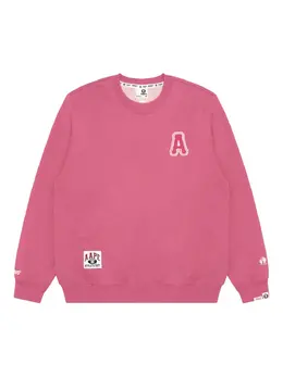 AAPE BY *A BATHING APE®: Розовый свитшот 