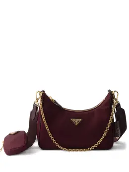Prada: Бордовая сумка 
