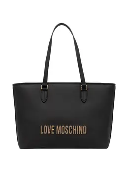 Love Moschino: Чёрная сумка-шоппер 