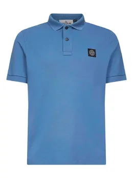 Stone Island: Голубое поло  Compass