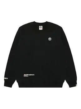 AAPE BY *A BATHING APE®: Чёрный свитшот 