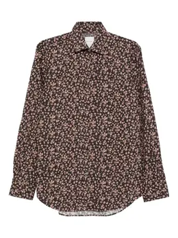 Paul Smith: Рубашка с растительным принтом 