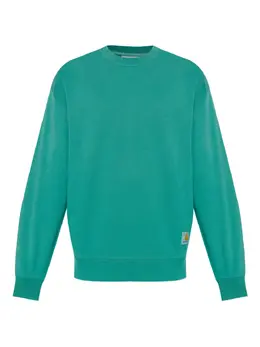 Carhartt WIP: Зелёный свитшот 