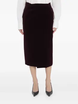 Saint Laurent: Бархатная юбка 