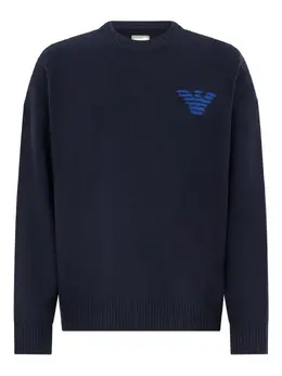 Emporio Armani: Синий свитер 