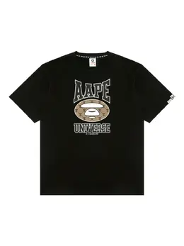 AAPE BY *A BATHING APE®: Чёрная футболка 