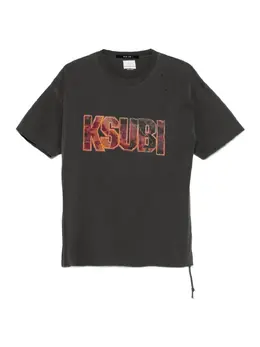 Ksubi: Рваная футболка 
