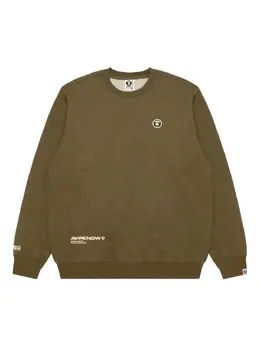 AAPE BY *A BATHING APE®: Зелёный свитер 