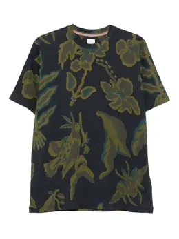 Paul Smith: Футболка с растительным принтом 