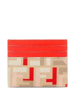 FENDI: Бежевый картхолдер  FF
