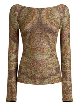 ETRO: Коричневый топ 