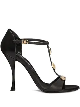 Dolce & Gabbana: Чёрные сандалии  T
