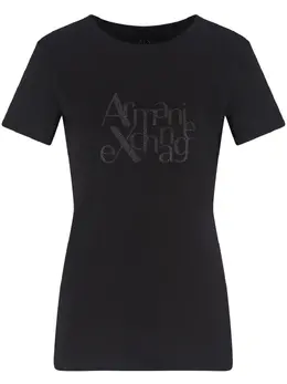 Armani Exchange: Чёрная футболка 