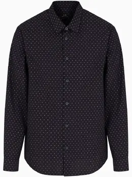 Armani Exchange: Рубашка в горошек 