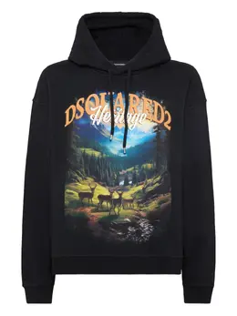 DSQUARED2: Чёрная толстовка 