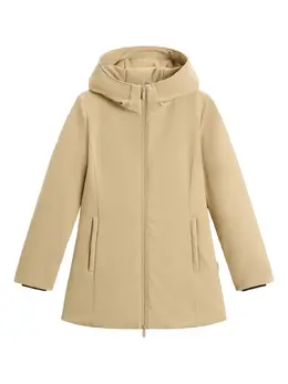 Woolrich: Бежевый пуховик  Firth