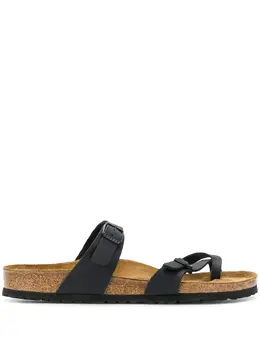 Birkenstock: Чёрные сандалии 