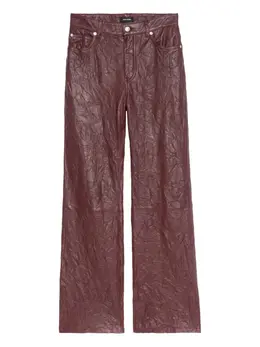 Zadig&Voltaire: Кожаные брюки 