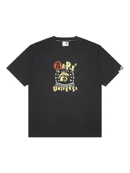 AAPE BY *A BATHING APE®: Чёрная футболка 