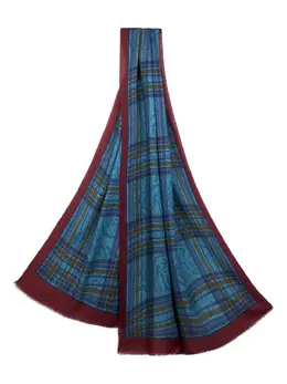 ETRO: Голубой шарф 