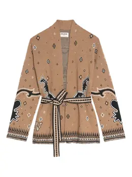 Zadig&Voltaire: Коричневый кардиган 
