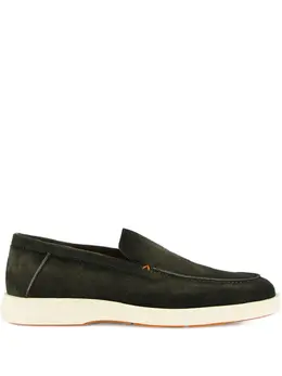 Santoni: Тёмные туфли 