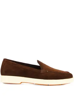 Santoni: Тёмные лоферы 