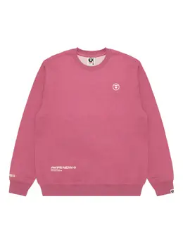 AAPE BY *A BATHING APE®: Розовый свитшот 