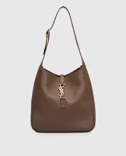 Saint Laurent: Коричневі сумки 