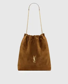 Saint Laurent: Коричневі сумки  Jamie