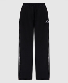 Balenciaga: Чёрные брюки  Loop