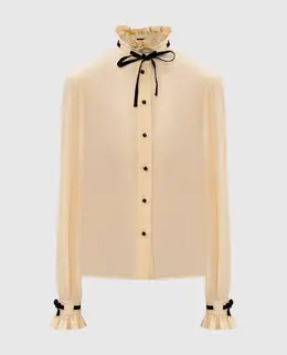 Valentino: Бежеві блузки 
