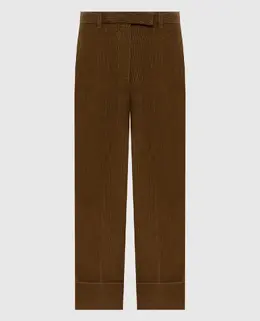 Thom Browne: Коричневые брюки 
