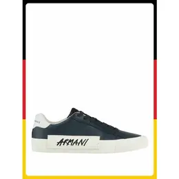 Armani Exchange: Синие кеды 